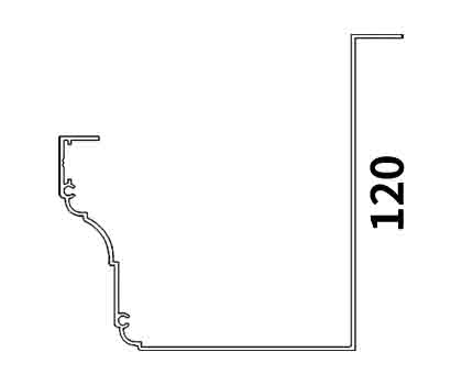 编号:DZ-012-A 120铝合金水槽底座